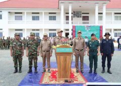 អភិបាលខេត្តត្បូងឃ្មុំចុះសួរសុខទុក្ខ នាយទាហាន នាយទាហានរង ពលទាហាន នៃកងពលតូចអន្តរាគមន៍លេខ៦ ក្នុងខេត្តឧត្តរមានជ័យ