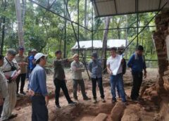អាជ្ញាធរជាតិព្រះវិហារ និងអ្នកជំនាញការអាយស៊ីស៊ី-ព្រះវិហារ ពិនិត្យមើលវឌ្ឍនភាព​ និងបច្ចេកទេសអភិរក្ស និងជួសជុលប្រាសាទក្នុងរមណីយដ្ឋានប្រាសាទកោះកេរ